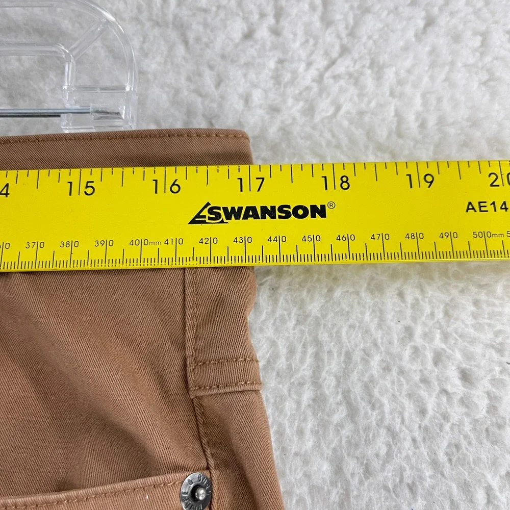 Bridge & Burn Brown Organic Cotton Chino Pants Mens Straight Leg Casual Size 32R